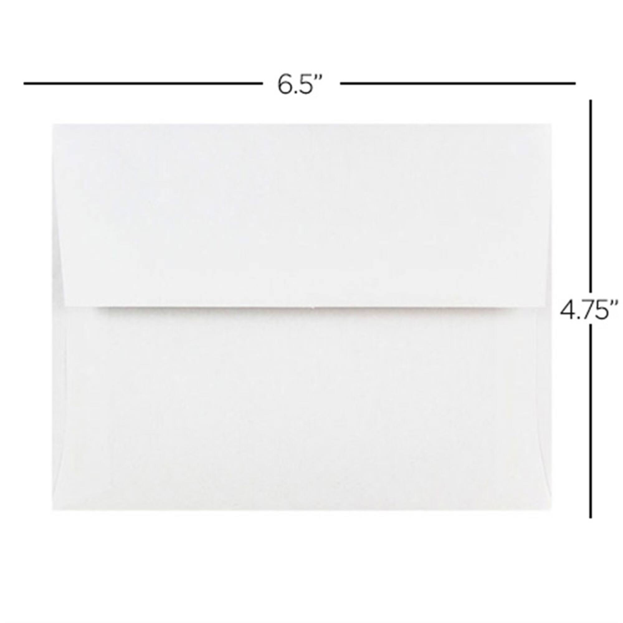 JAM Paper 4.75" x 6.5" White Invitation Envelopes